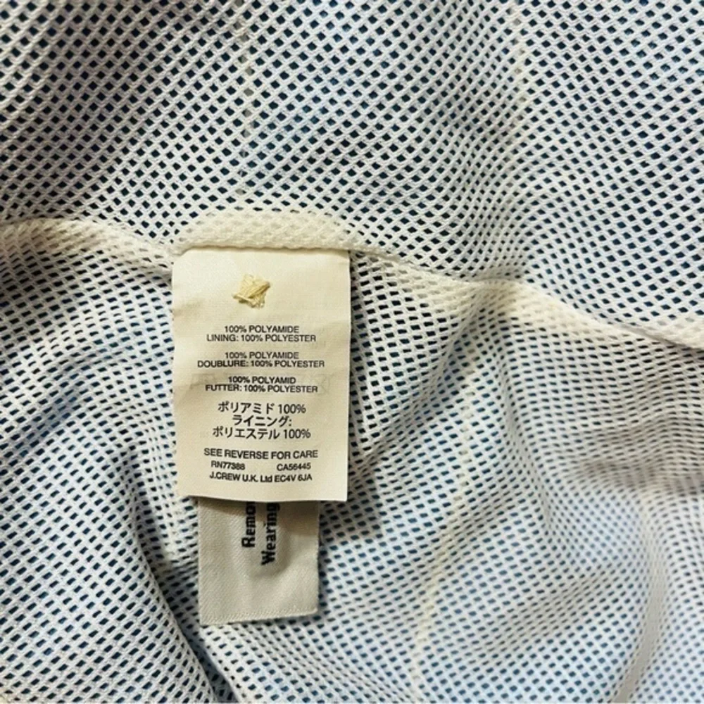 J. Crew High Rise Striped Swim Trunk Men Size 36 Color blue/white